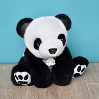 Peluche Panda noir et blanc - 25 cm