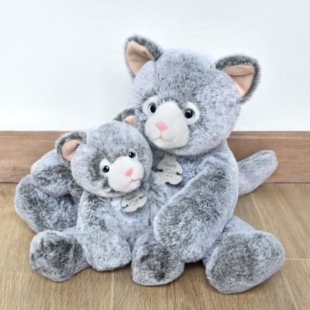 peluche Chat  gris Sweety mousse histoire d'ours