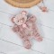 Marionnette à main enfant souris rose chiné - Histoire d'ours