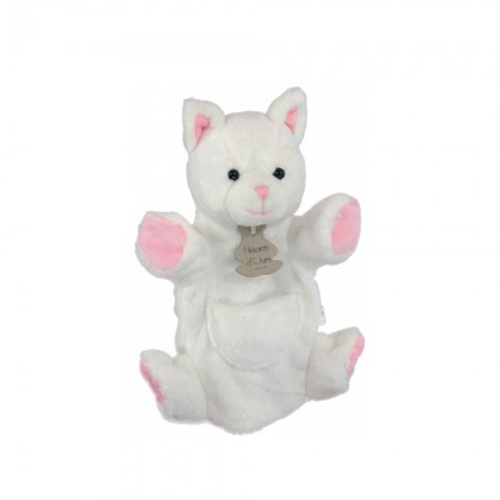 Marionnette chat blanc